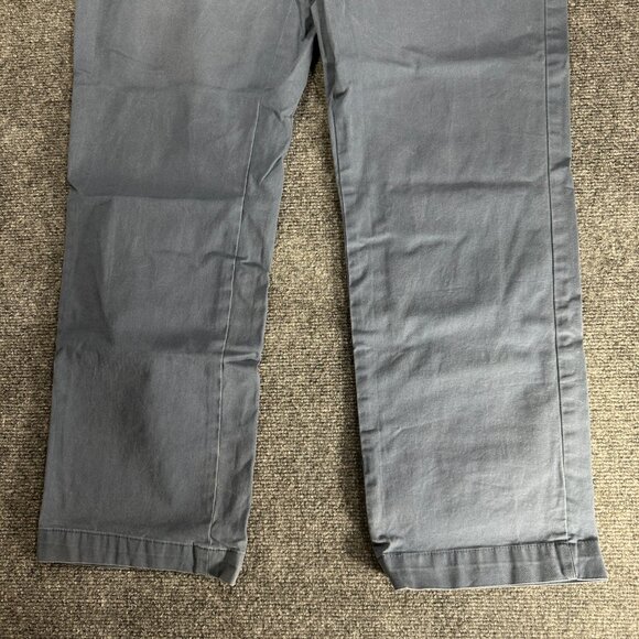 Banana Republic Pants Mens 36 Aiden Chino Blue Cotton Pockets Straight Leg - Picture 2 of 7